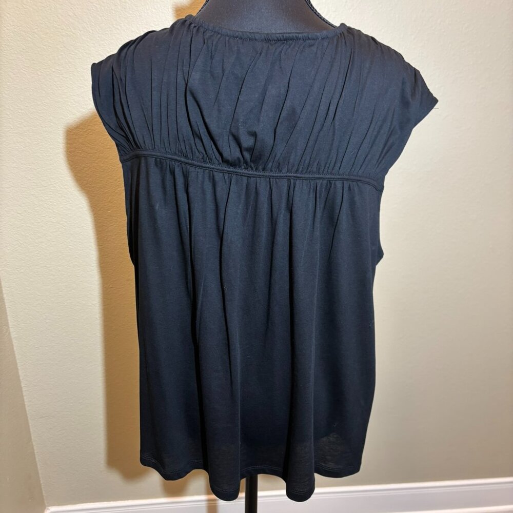 NWT Loft Tunic Top Black Sleeveless - Picture 8 of 12